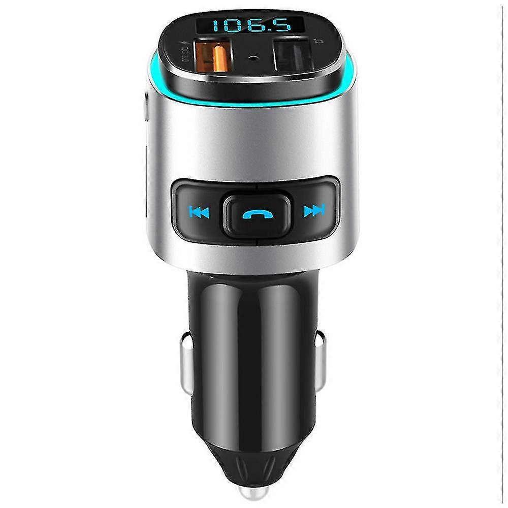 V5.0 Bluetooth Fm Transmitter For Car,backlit Wireless Bluetooth Adapter