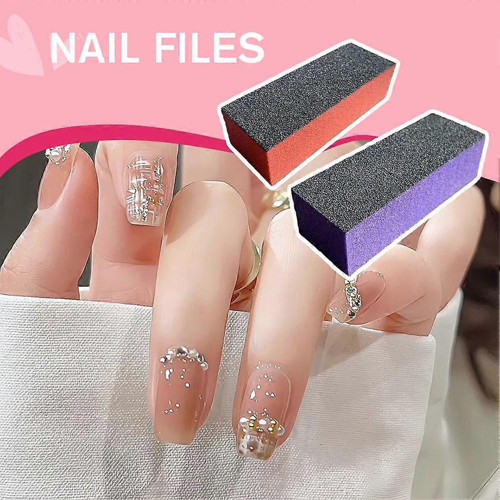 Nail File, Scrub, Polish, Polish and Polish Your Nails Into A Square Shape