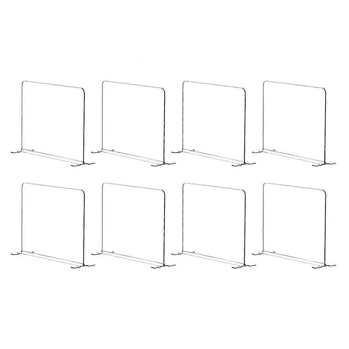 Home 8 Pack Acrylic Shelf Dividers for Closet Organization - Closets Shelf and Closet Separator for Storage