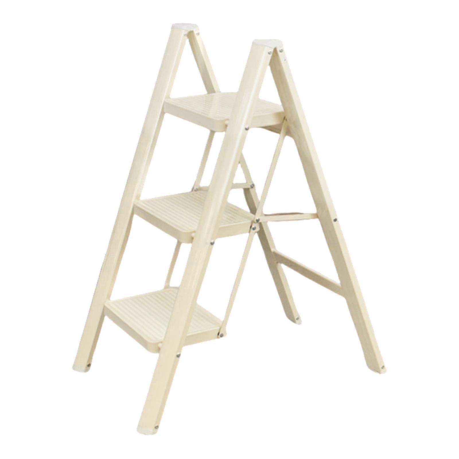 Step Ladder Non Slip Sturdy Folding Ladder for Household Supermarkets Office