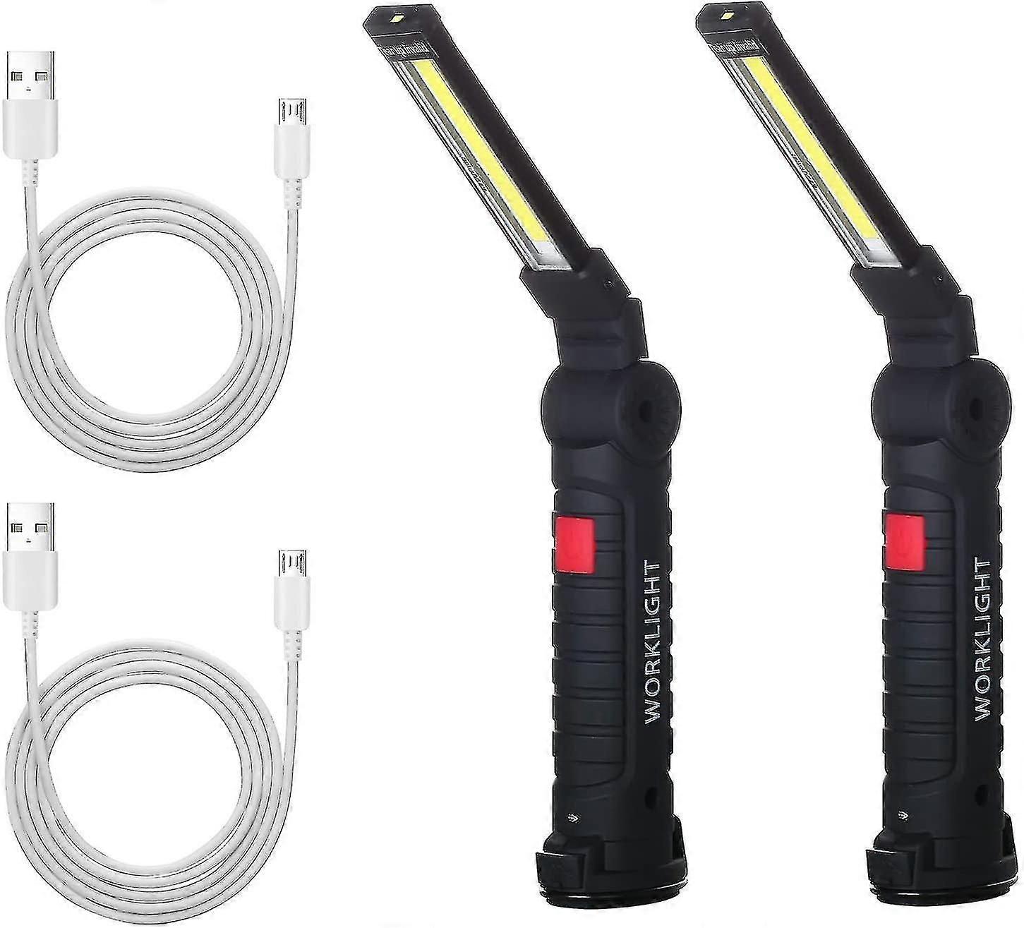 Led Work Light Torch Cob Inspection Light Rechargeable Camping Lamp