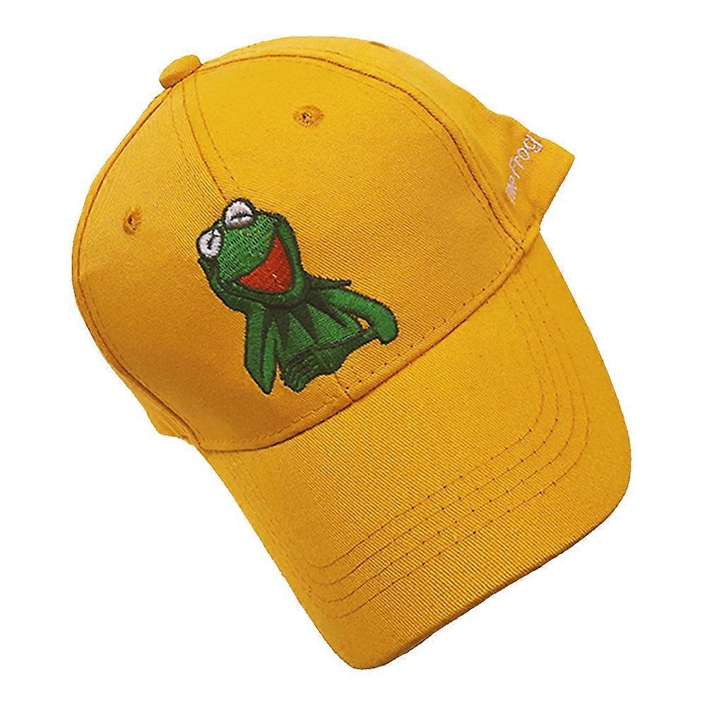الأطفال لطيف الكرتون كاب صبي فتاة أطفال جميل مطبوعة قبعة قبعة Sunhat (أصفر)
