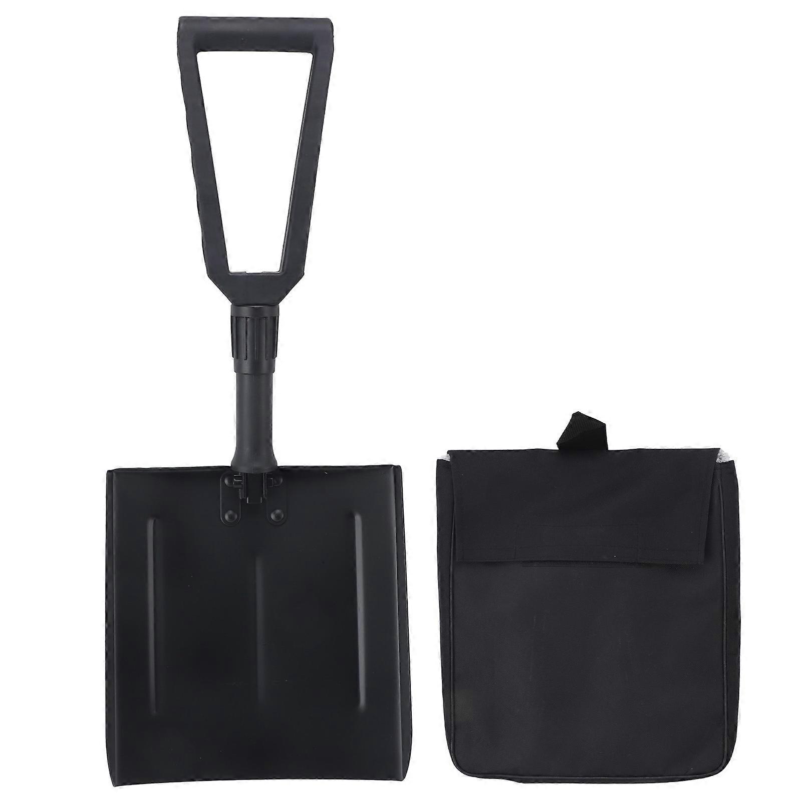Delaman Folding Shovel Firm Handle Long-Term Use, Foldable Ice Shovel D Shaped Handle Portable Shovel For Home Use Industrial Cleaning Outdoor
