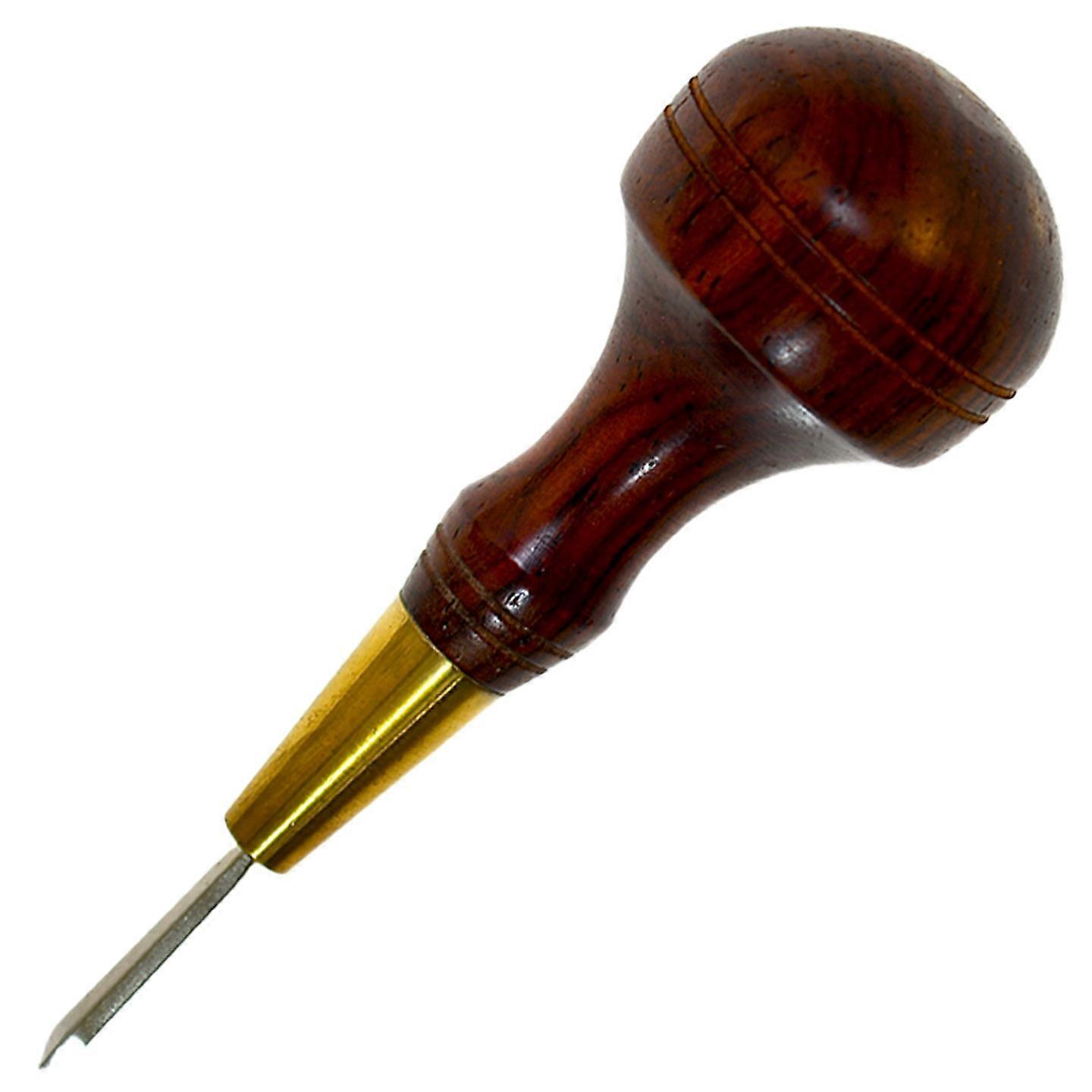 Leathercraft Sewing Tool 4mm Red Brown Diamond Point Leather Stitching Awl