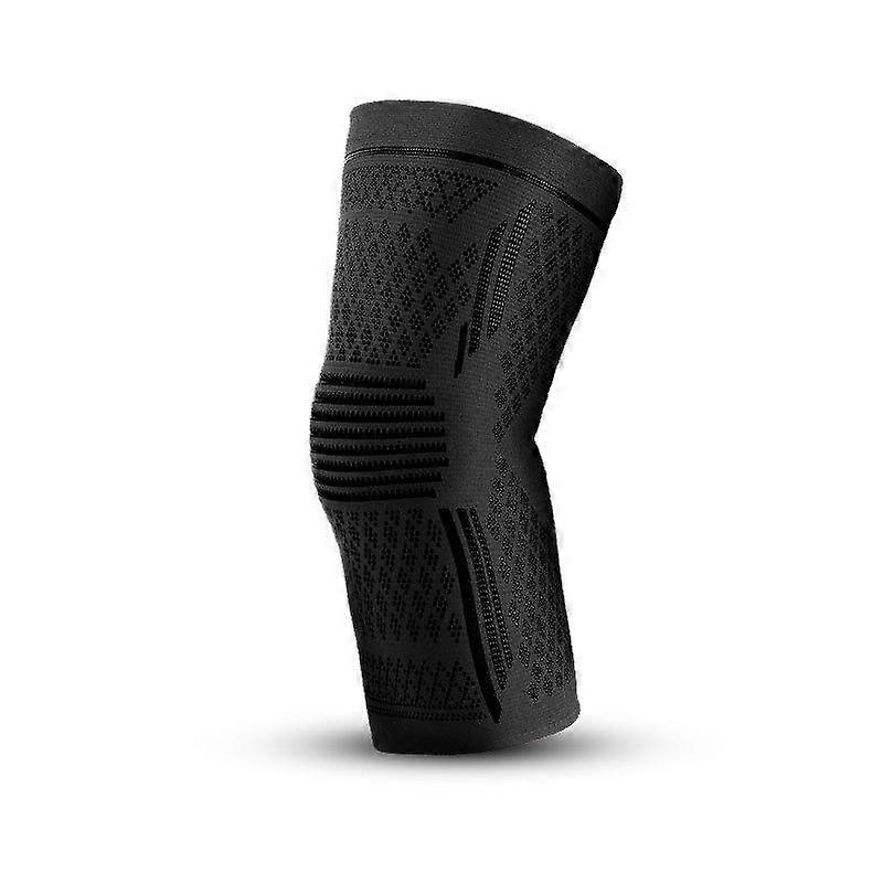 New Knee Pad Double Corrugated Silicone Non-Slip Nylon Knit Breathable Full Elastic Force Knee Pad Knee Sports Protection