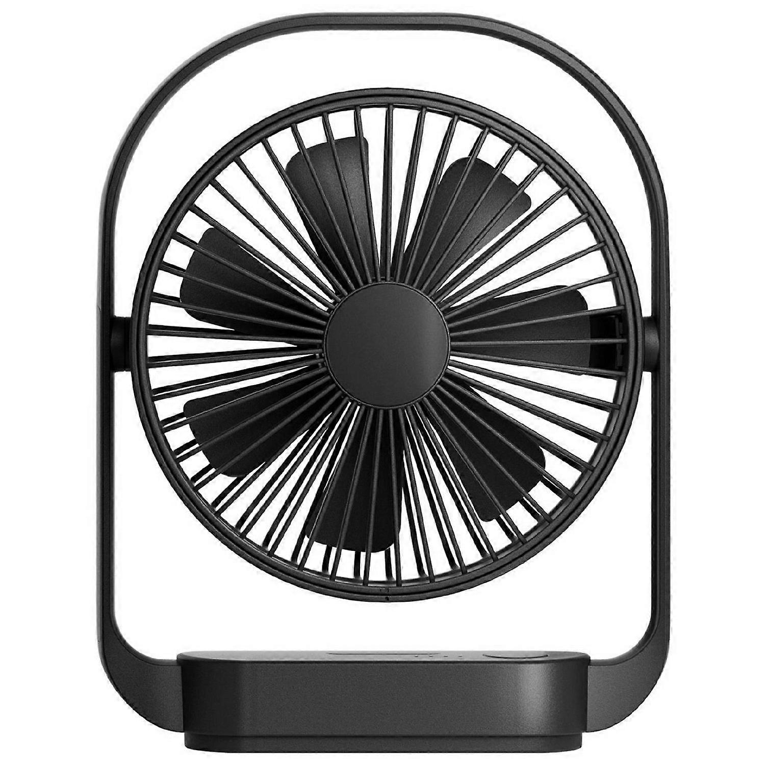 AS LK-006 Desktop Fan 4 Speeds Adjustable Mini Rechargeable Cooling Fan with Night Light ( Built In 
