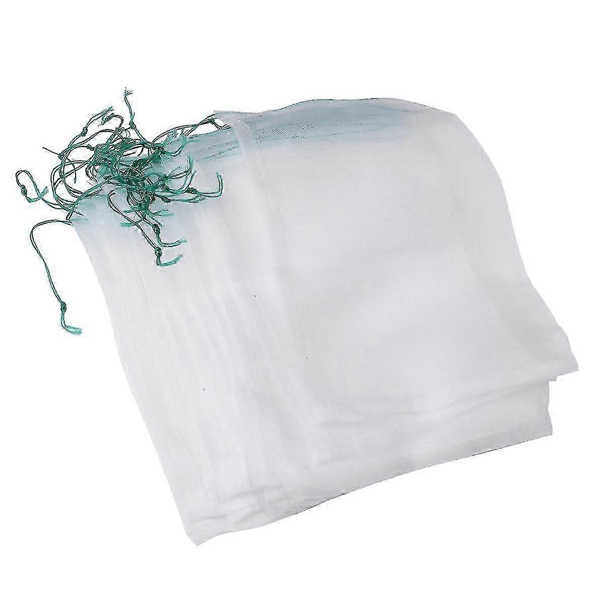 25 Pcs Double Cordon de Tirage Dragon Fruit Net Sac Fruit Netting Arbre Fruitier Nylon Mesh Sac Fruit Insect Net Sac Jardin Filets Sacs