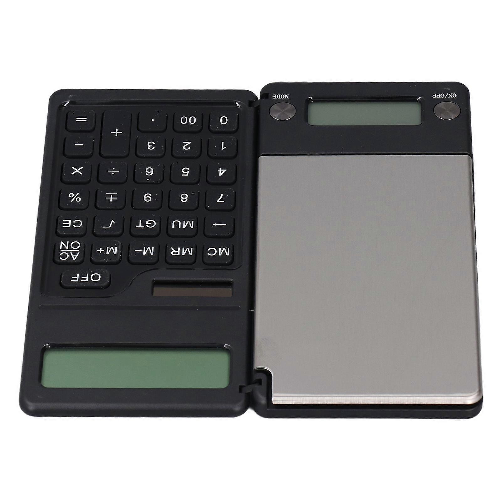Digital Scale and Solar Calculator 1000g Range 0.1g Accuracy Multiple Units LCD Display Digital Food Scale for Kitchen