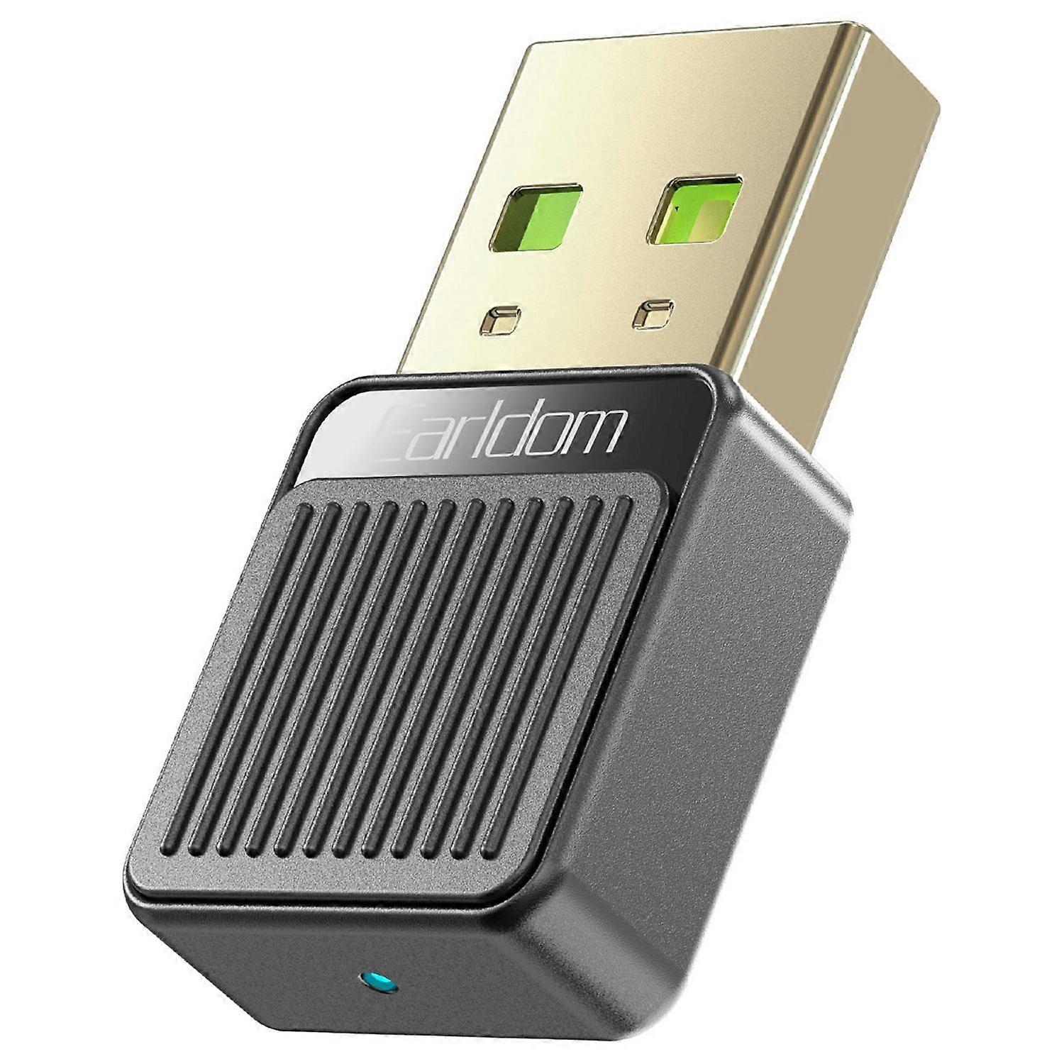 EARLDOM ET-BR09 USB Bluetooth Adapter Car Audio Speaker Wireless Audio Receiver-Black