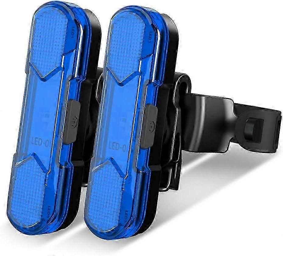 unique 2pcs Rear Bike Tail Light, USB Rechargeable Bright LED Bicycle Taillight with 4 Lighting Modes Waterproof Bike Light Flashing Light