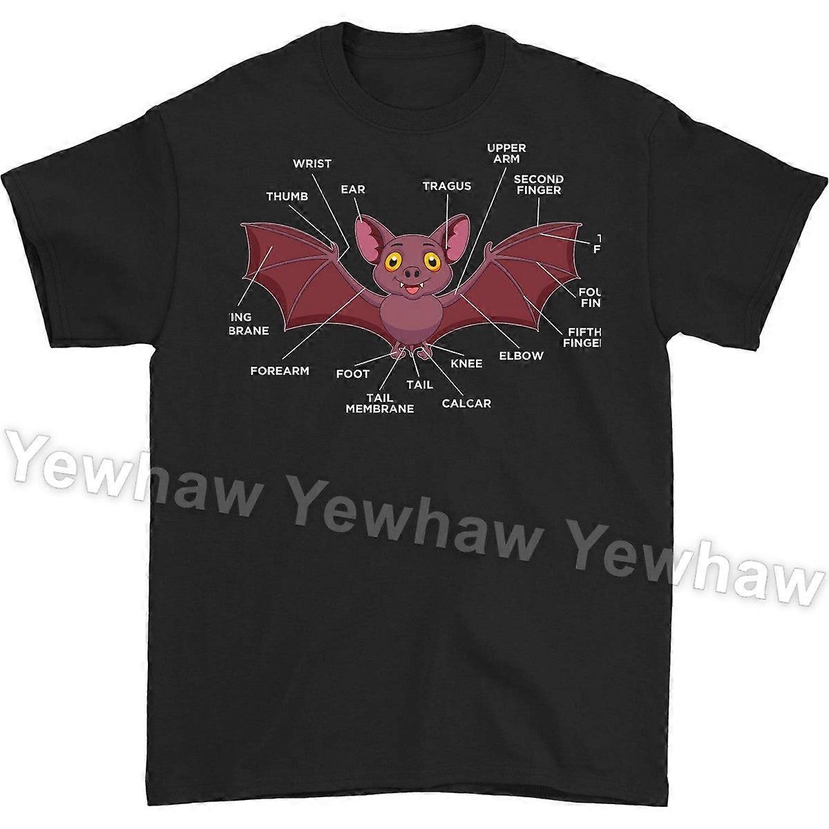 Anatomie netopýra dárek tričko, vtipné netopýry létající upír milovník zvířat trička, roztomilý strašidelný halloween kostým