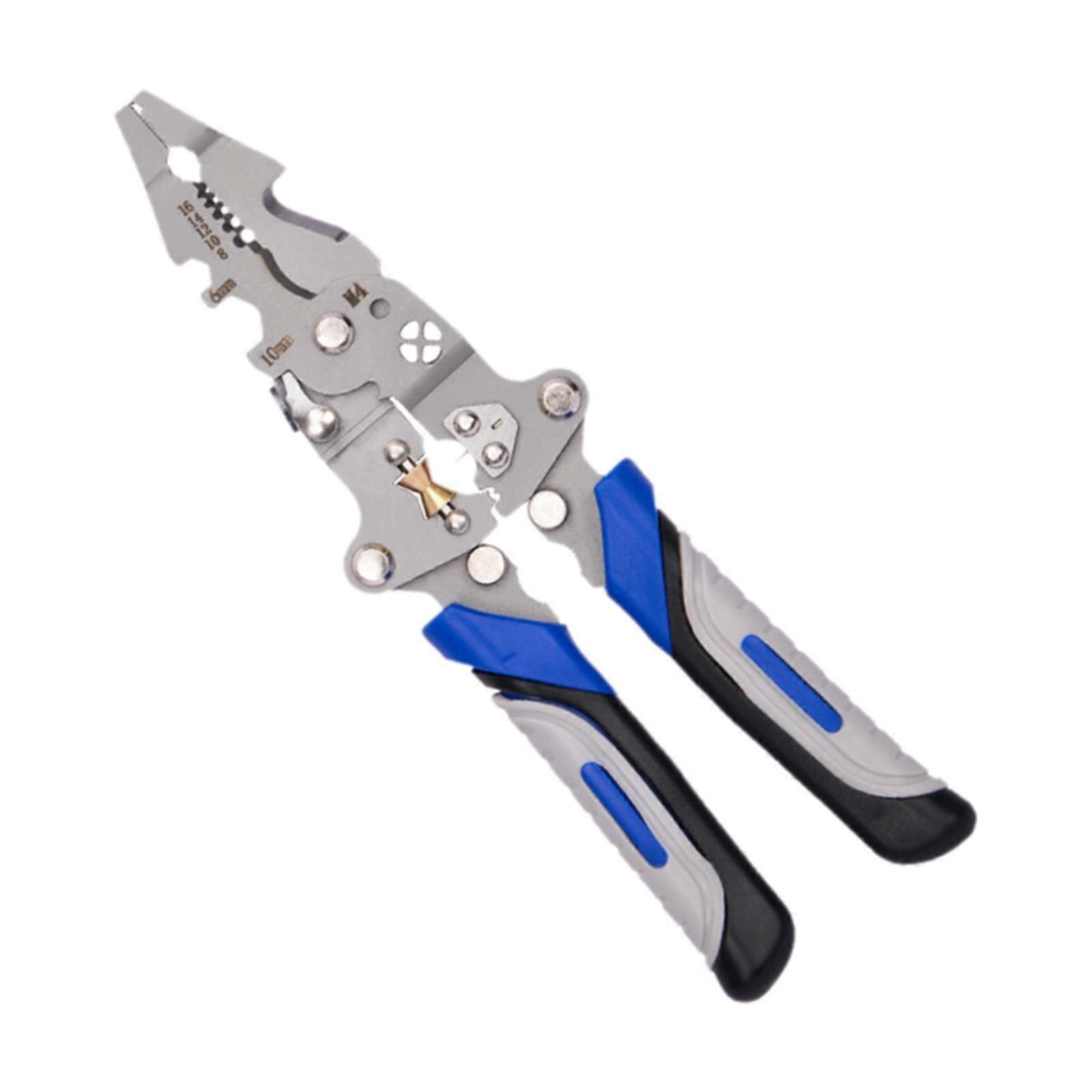 Multifunctional Wire Stripper Splitting Efficient Crimper Cable Cutter Plier
