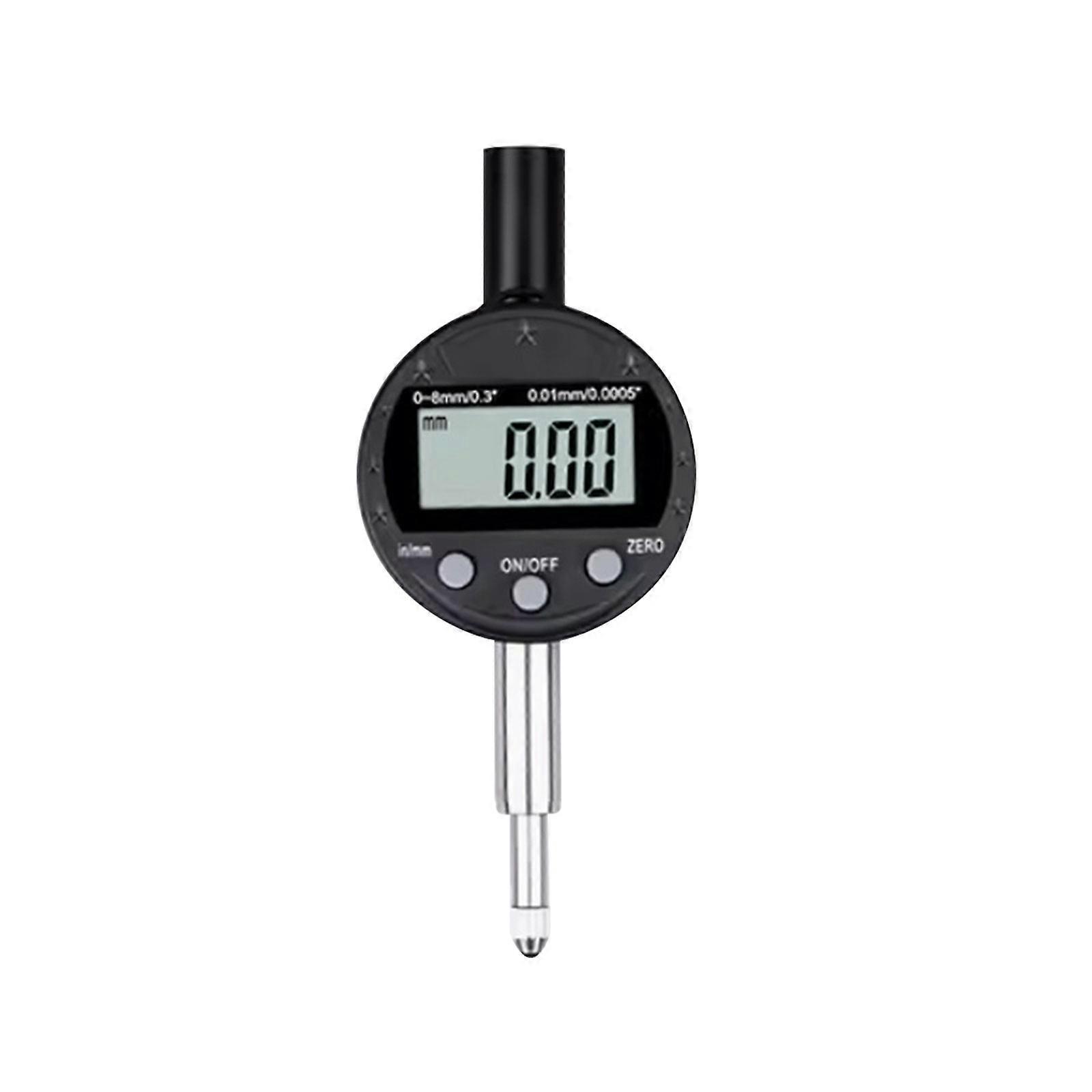 Digital Dial Indicator 0-8mm/0-0.3'', 0.01mm (0.0005") Inch/Metric Conversion Dial Indicator Gauges Tool