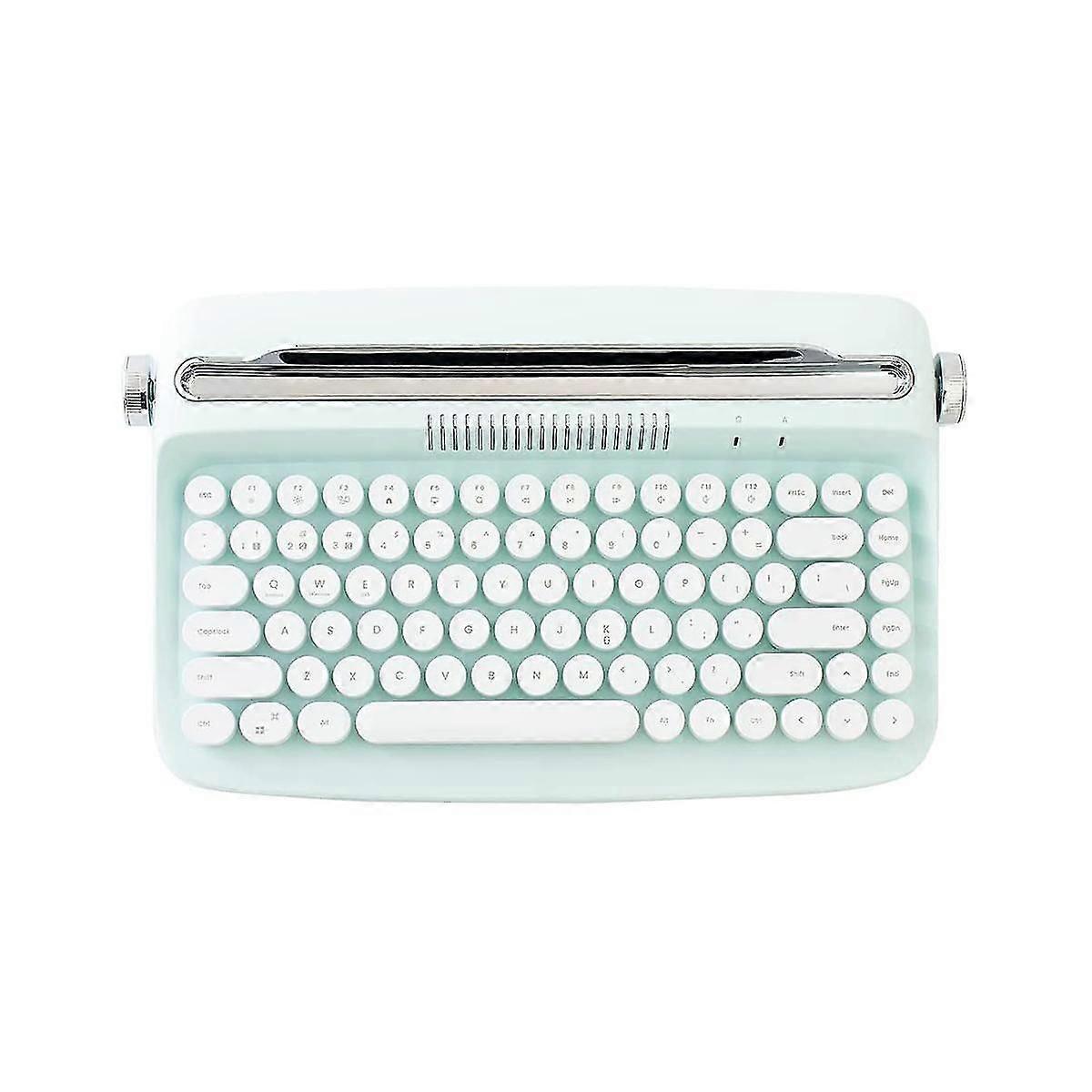 Wireless Typewriter Keyboard Retro Bluetooth Keyboard Usb Mechanical Keycaps For Desktop Pc/laptop-