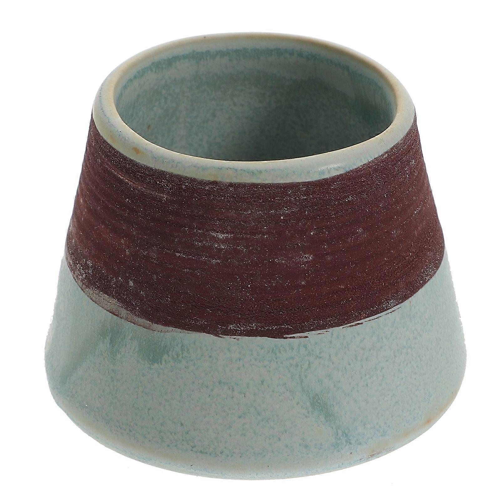 Decorative Ceramic Match Holder with Striker Modern Matchstick Storage Jar for Burning Incense