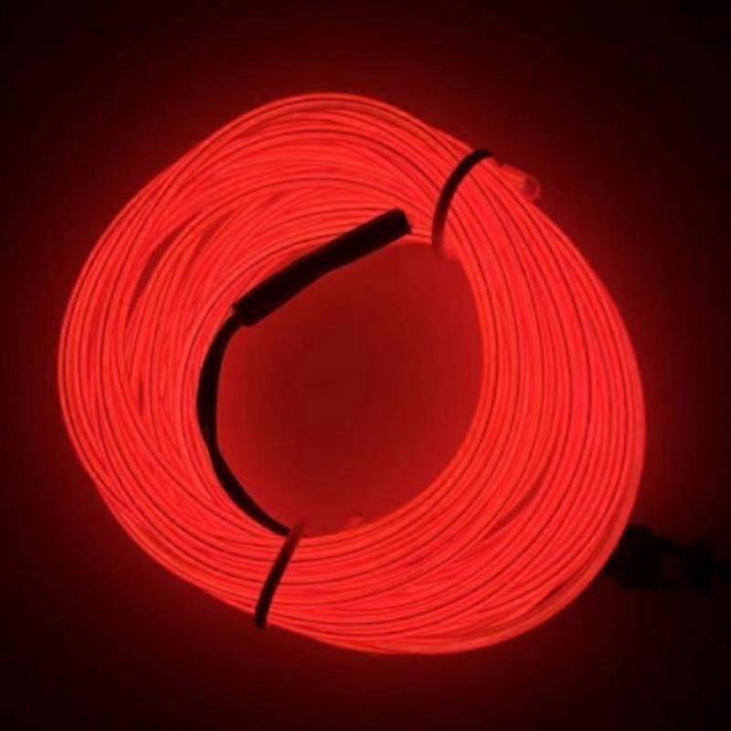 1/2PCS 1m Neon LED Car Interior Lighting Strips Auto LED Strip Garland EL Wire Rope Car Decoration lamp Flexible Tube