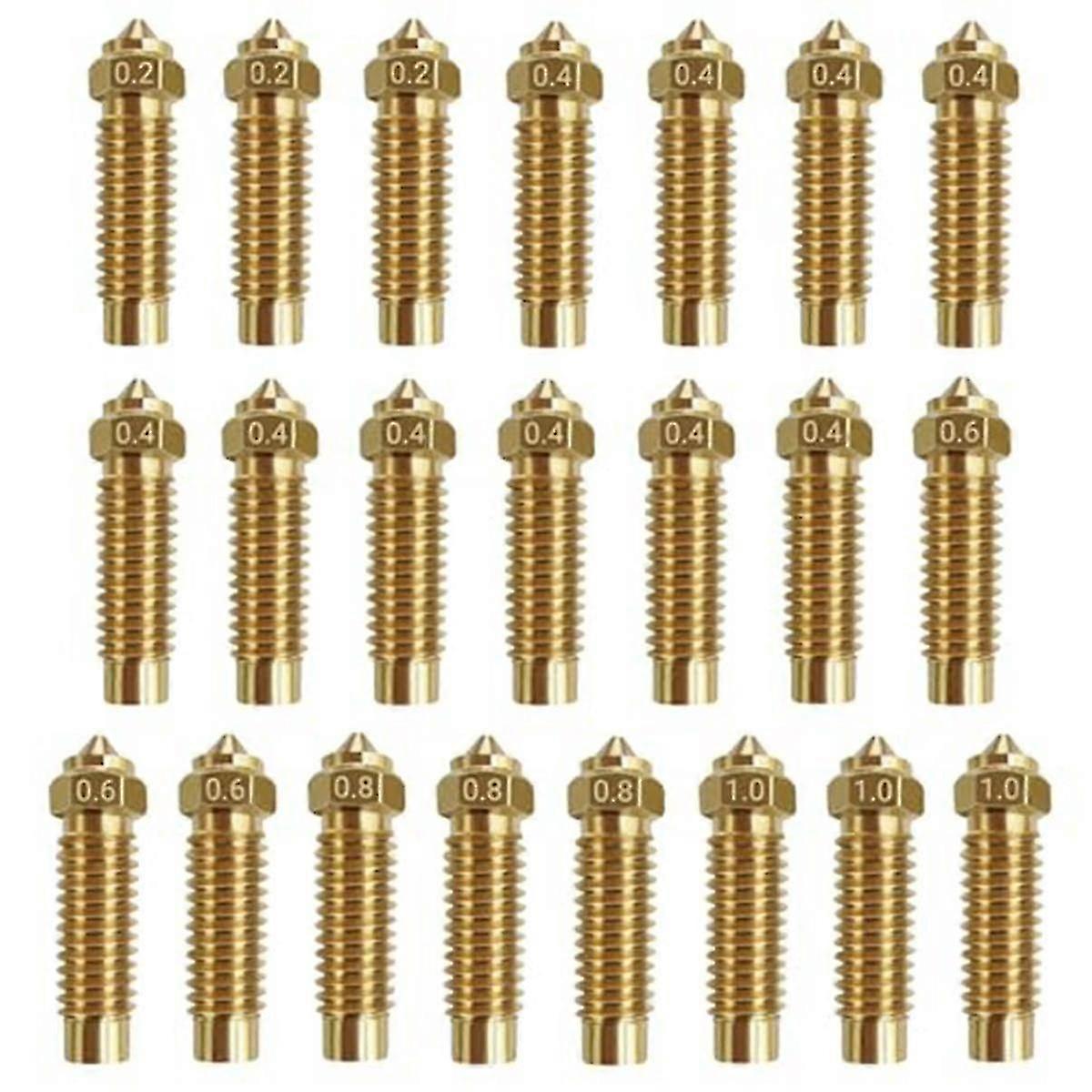 22PCS Messingdüsen-Kit für Neptune 4 Plus, 3D-Drucker-Düsen-Kit für Neptune 4 Plus/Neptune 4 Max