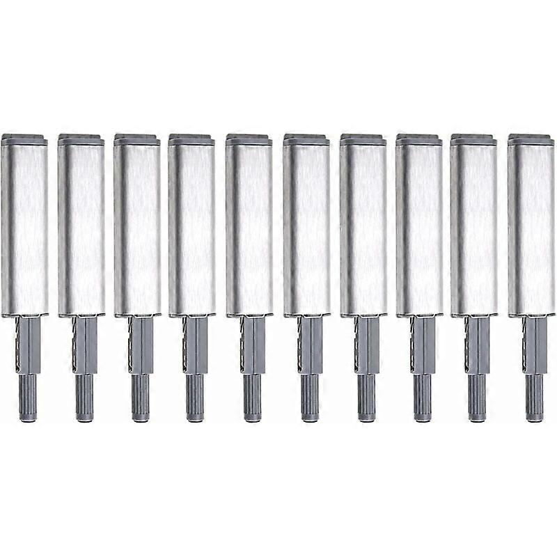 Magnetic Push Latch for Furniture, Automatic Opening System with Position Spring for Smooth Cabinet Closure, Stainless Steel for Corrosion Resistance