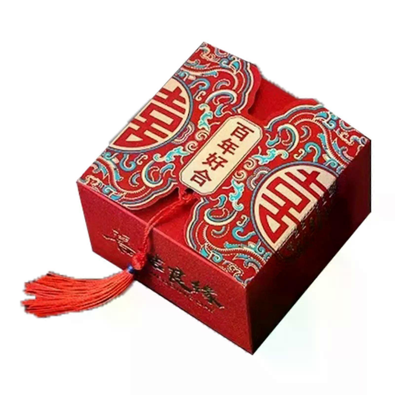 Chinese Style Candy Box Spacious Space Handheld Design Rugged Versatile Candy Boxes For Wedding Celebration Party