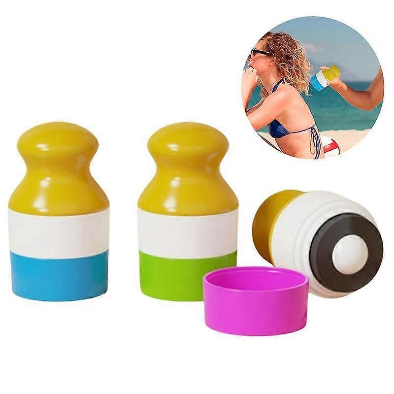 100ml Refillable Sunscreen Roll-on Applicator, Sunscreen Applicator Bottle, Portable Applicator for Travel - Only BottleScvvd