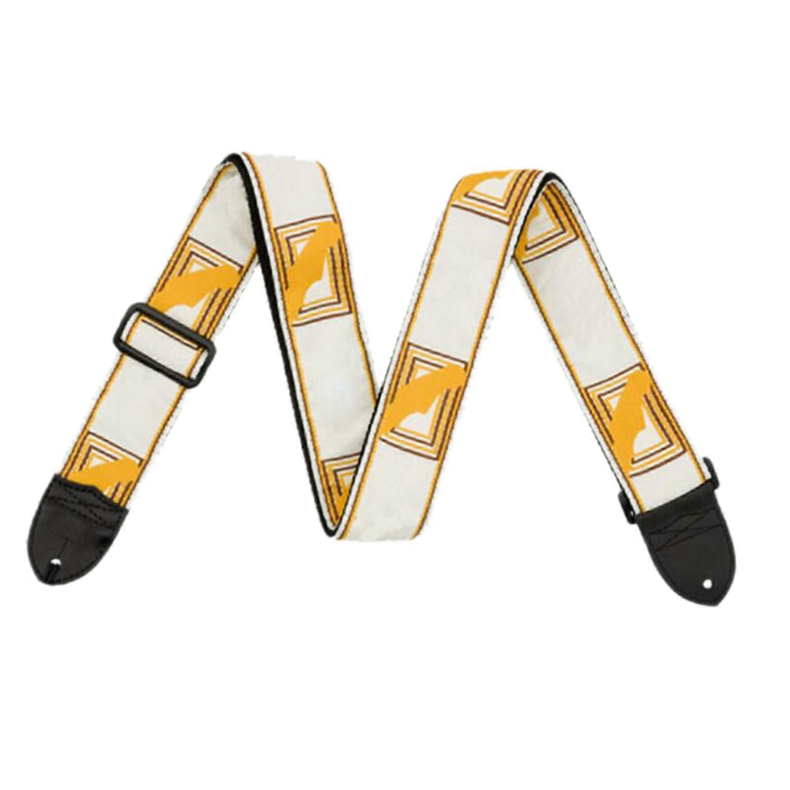 Adjustable Guitar Strap Polyester widening Shoulder Strap Embroidered for