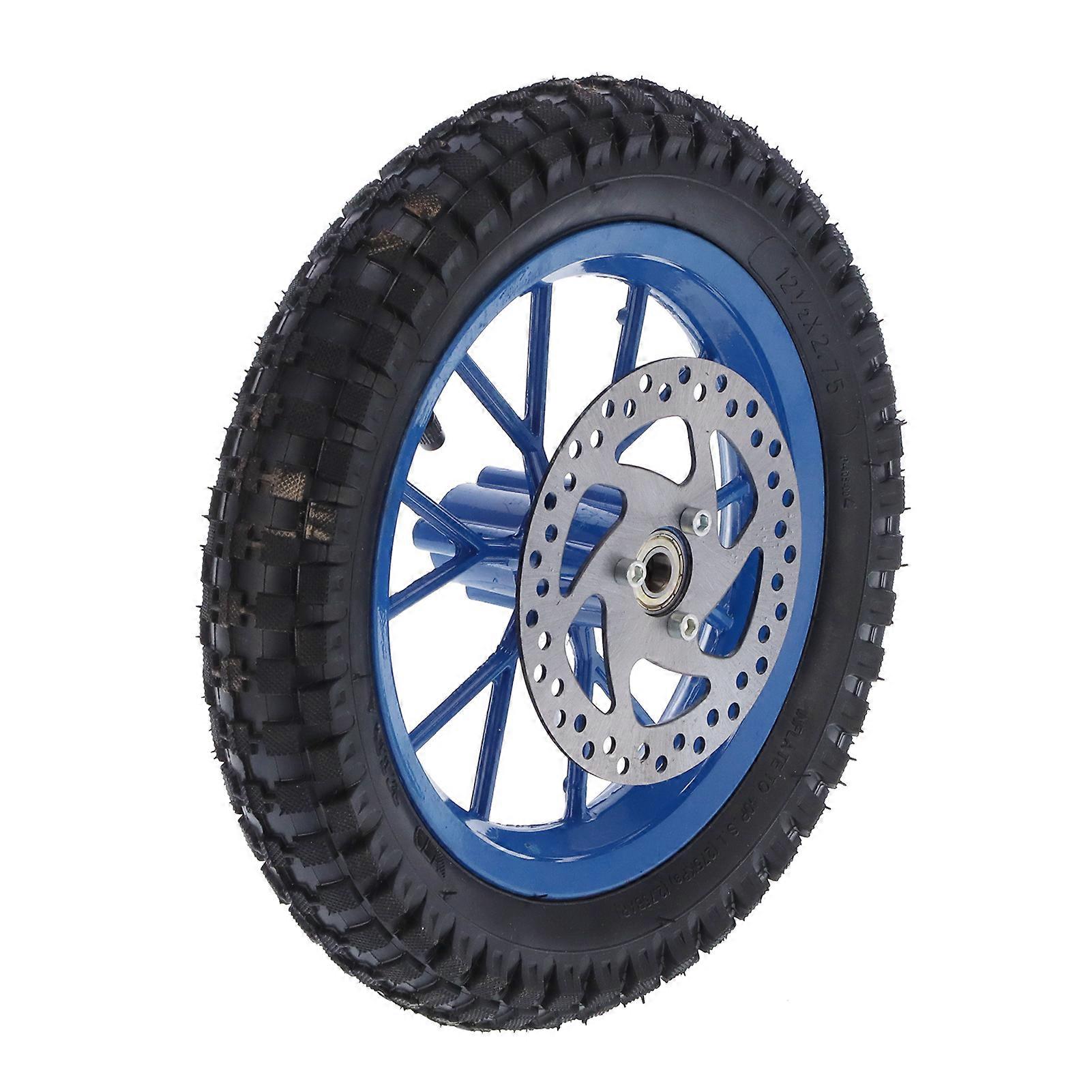 47cc 49cc 2-takts mini skittsykkel forhjul, original standard korrosjonsbestandig anti-rust høykvalitets hjul, tykkere innerrør sklisikkert