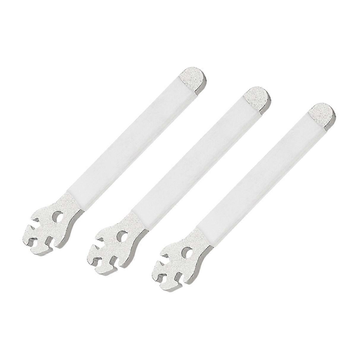 3Pcs White Mountain Bike Spoke Wrench Adjustment Corrector