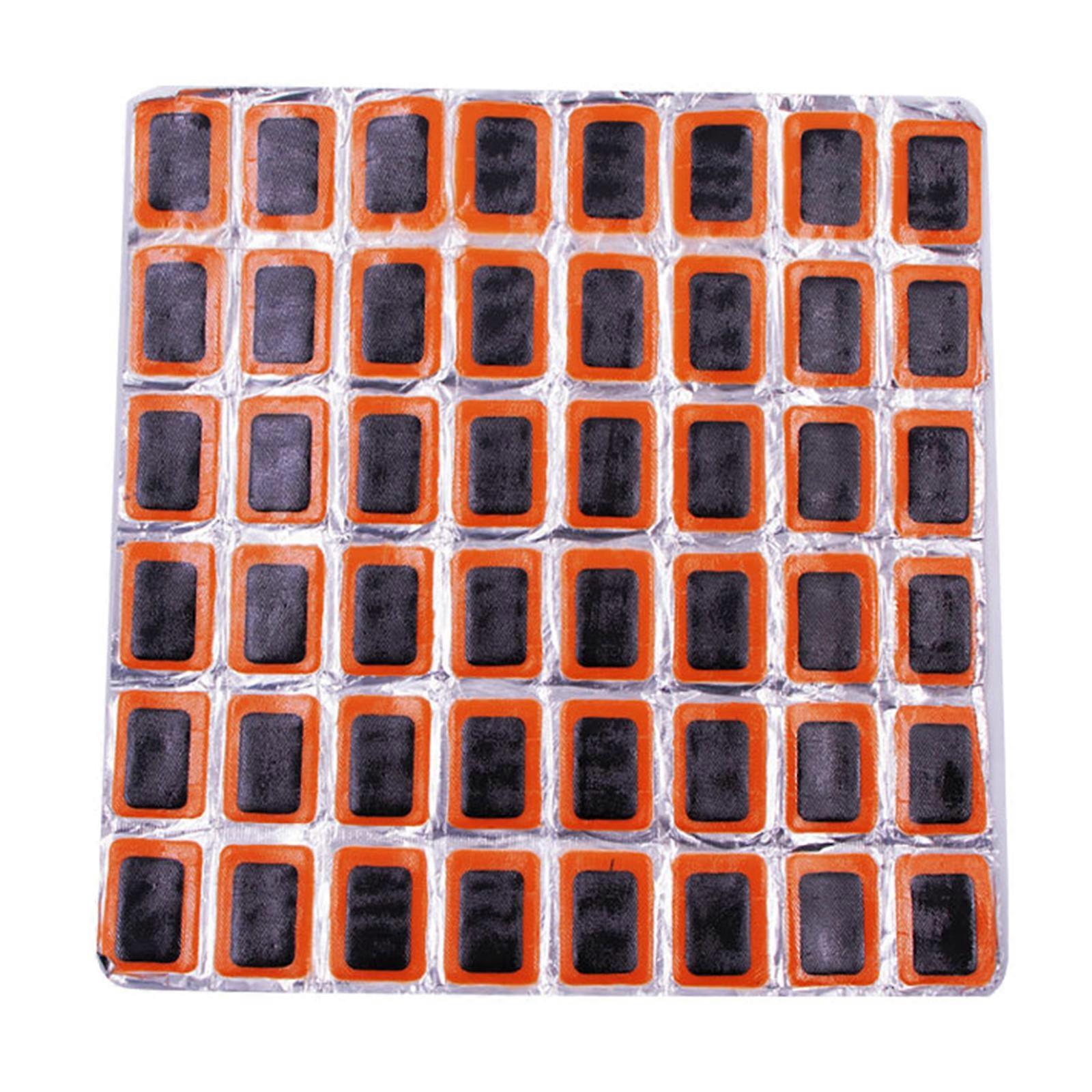Pack Of 48 Tire Patches Cold Repair Tool Emergency Tire Fix Waterproof Tire Patches Simple to Use for Motorbikes & Bikes