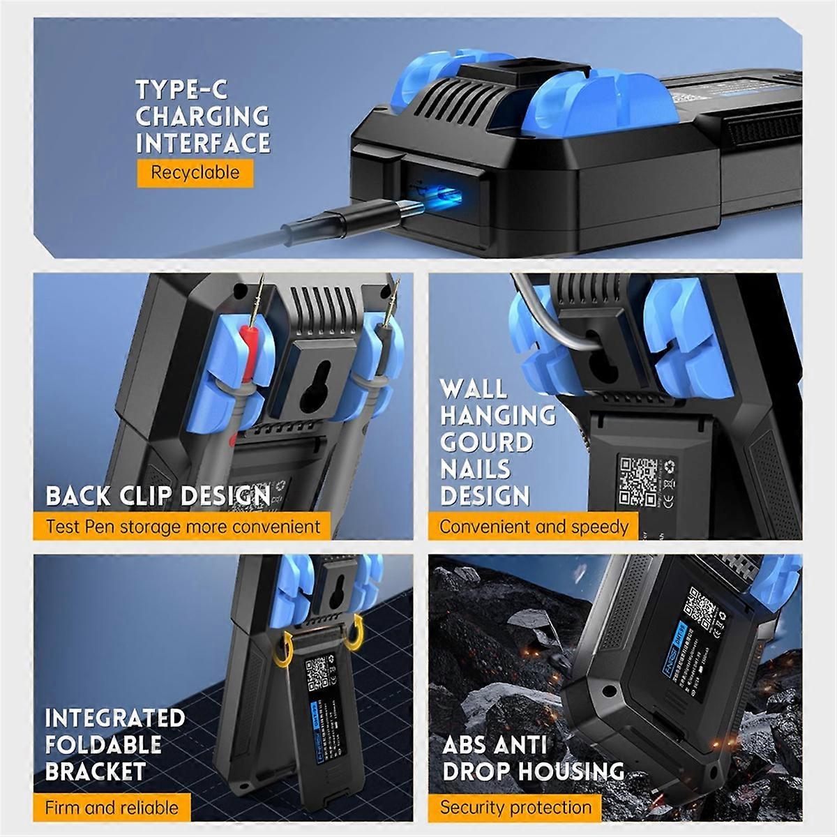  Digital Multimeter 999 Counts TRMS, NCV Voltage Current Diode