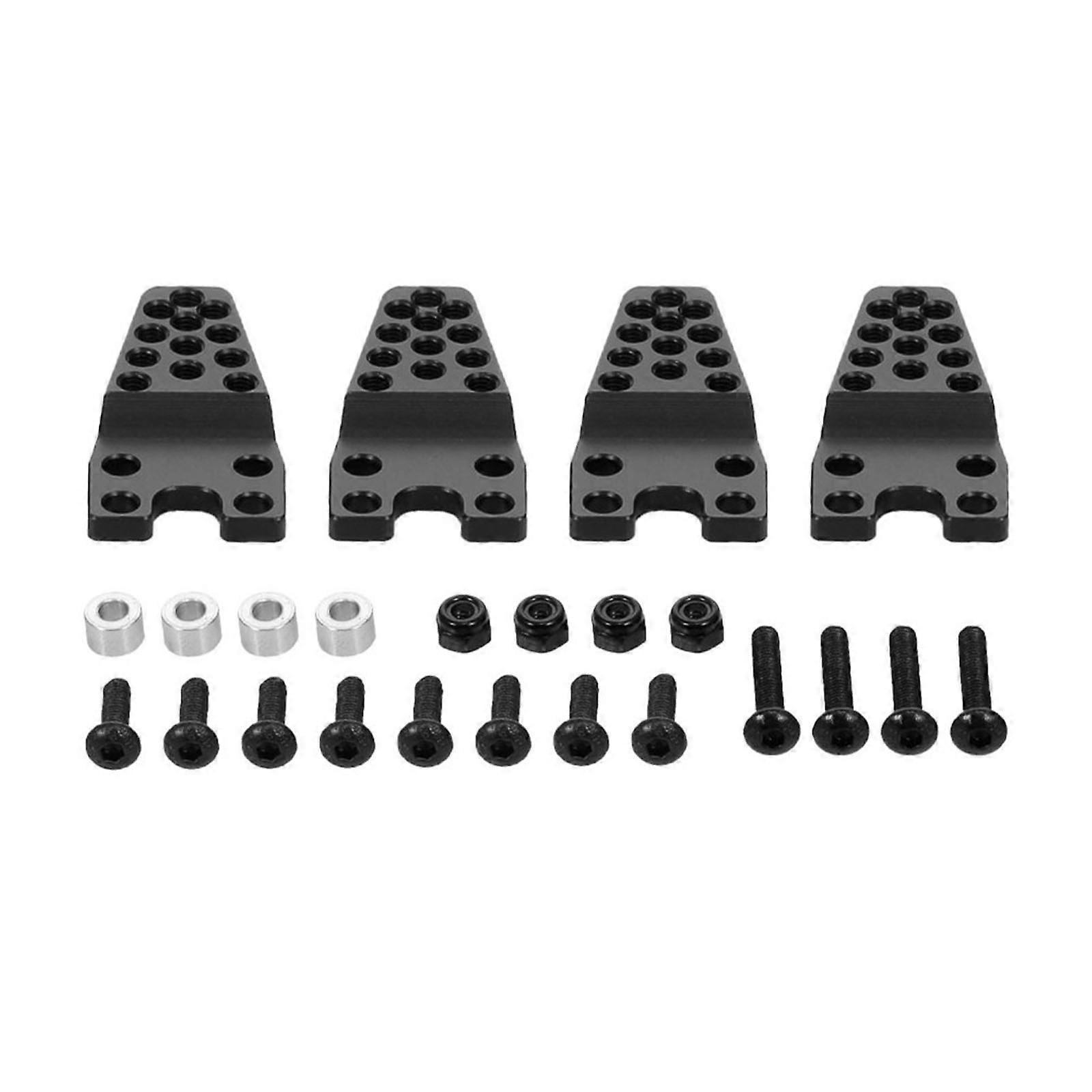 For SCX10 Remote Control Car Metal Shock Absorber Adjustment Bracket Shock DampersTowers Mount Stand Holder Accessories Black