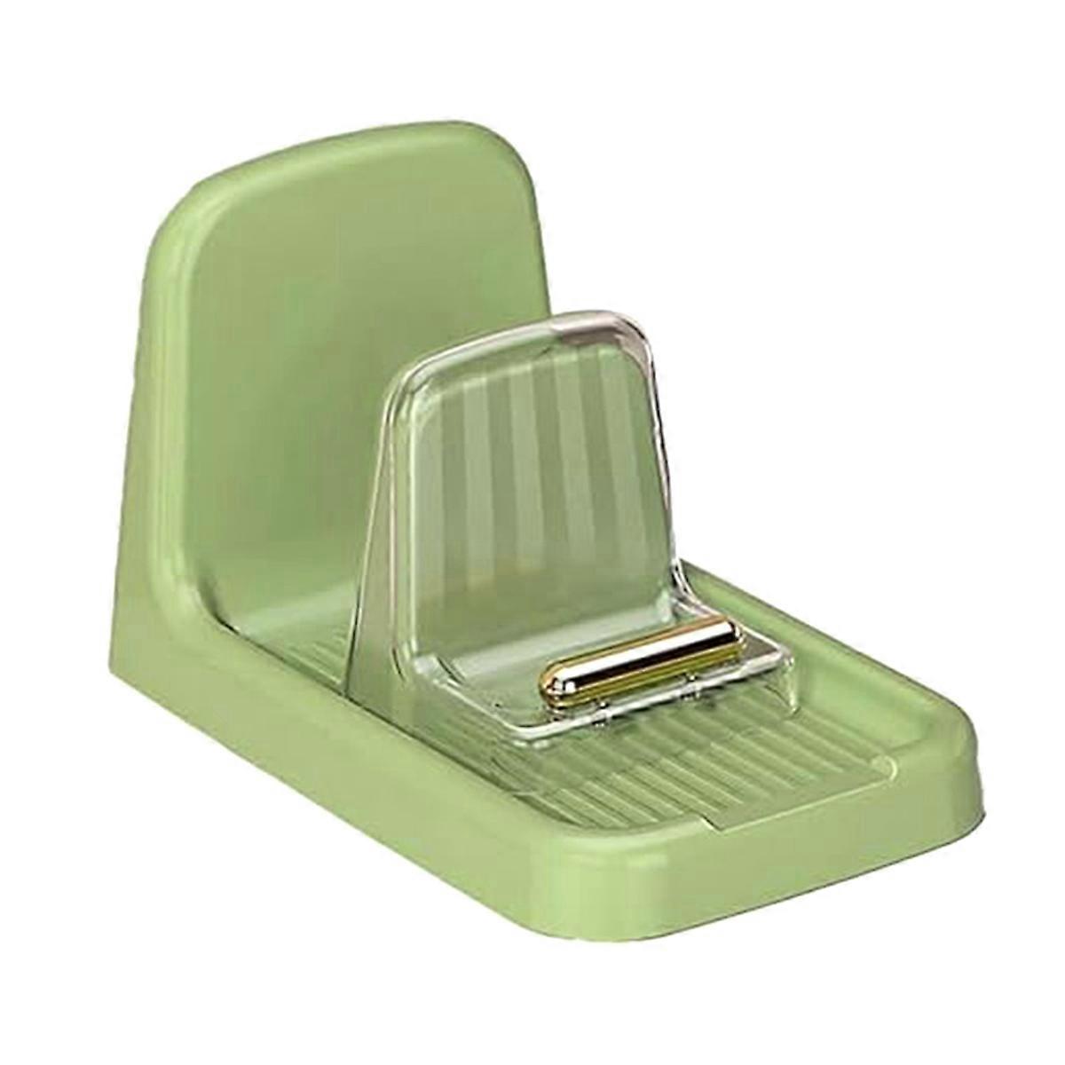 Countertop Pot Lid Holder Heavy-duty Organizer Rack Green