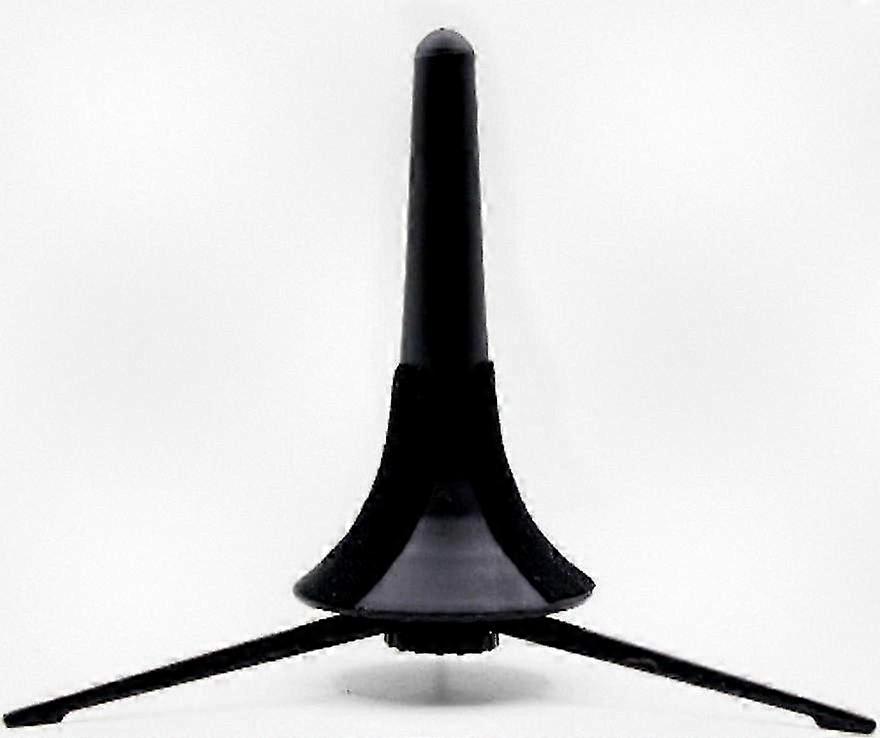 Adjustable Foldable Trumpet Stand with Detachable Metal Legs for Brass Instruments (Black)