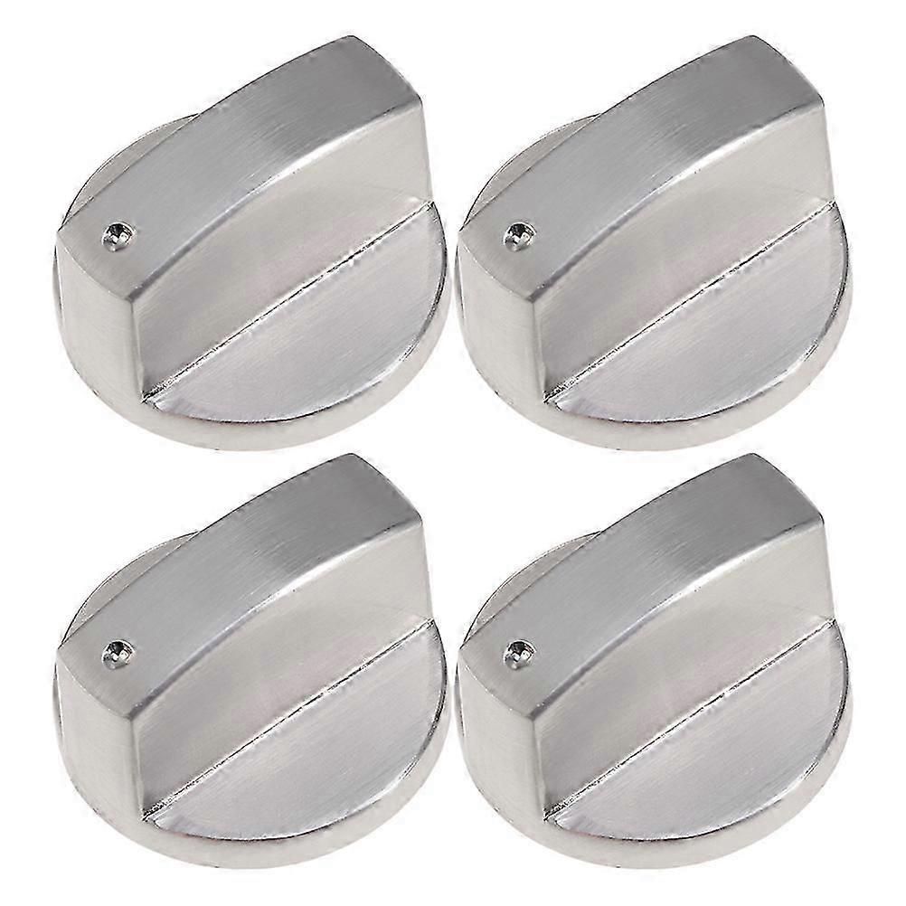 4pcs Gas Stove Switch Knob Rotary Switch Knob Right Angle 0 Burner Control Knob