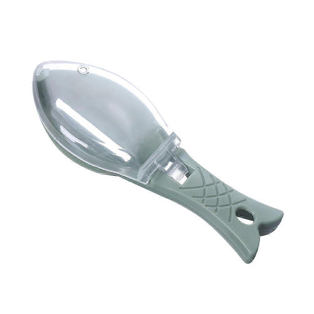 Quick Fish Scale Removal Brush, Plastic Scraper for Kitchen Cleaning, Creative Fish Scale Planer, Blue, Pack of 1