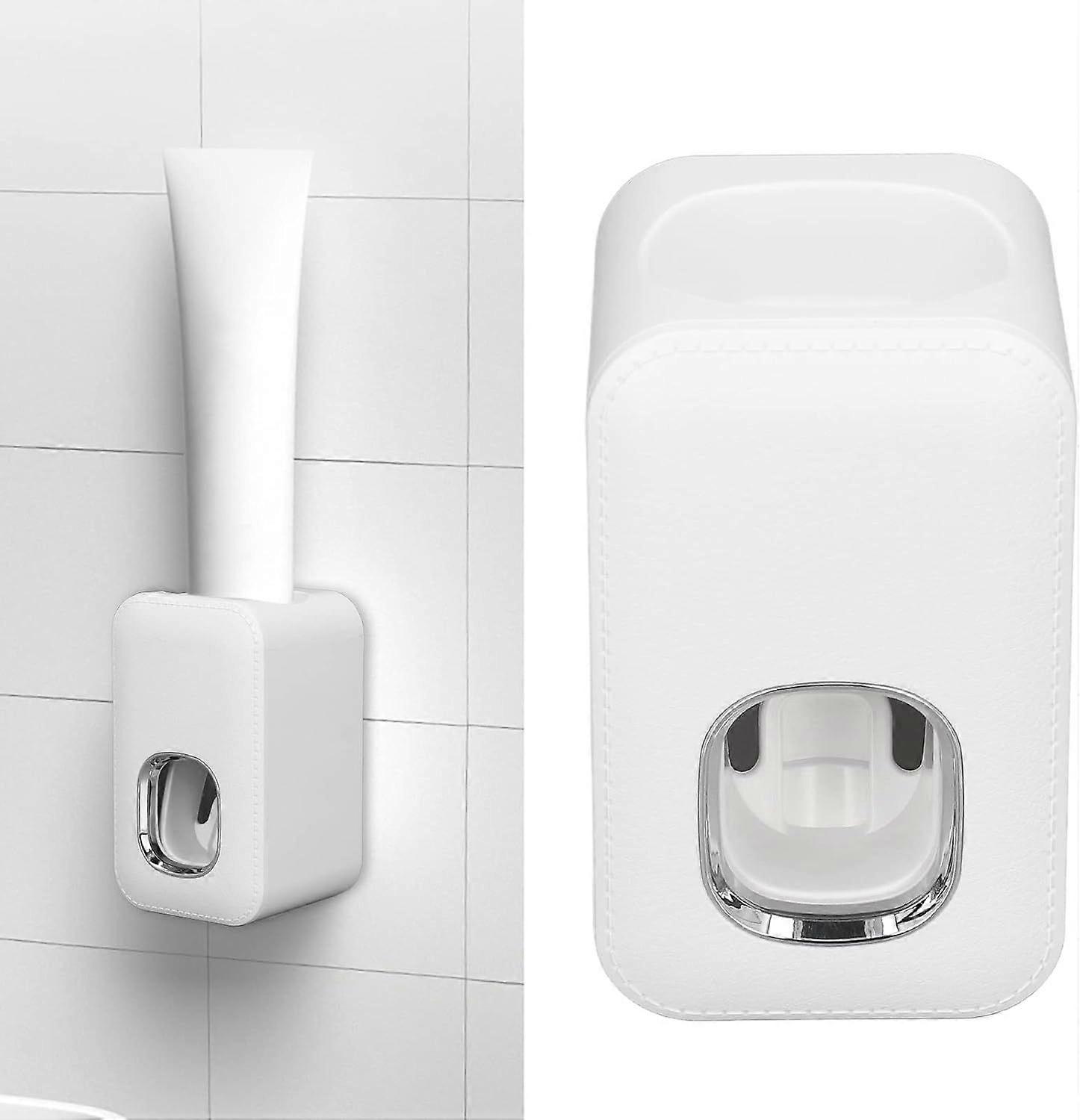Toothpaste Dispenser Wall Mounted (White)