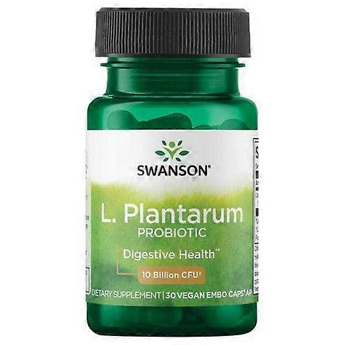 Swanson Vitamins L. Plantarum Probiotic,10 Billion CFU,30 Veg Caps