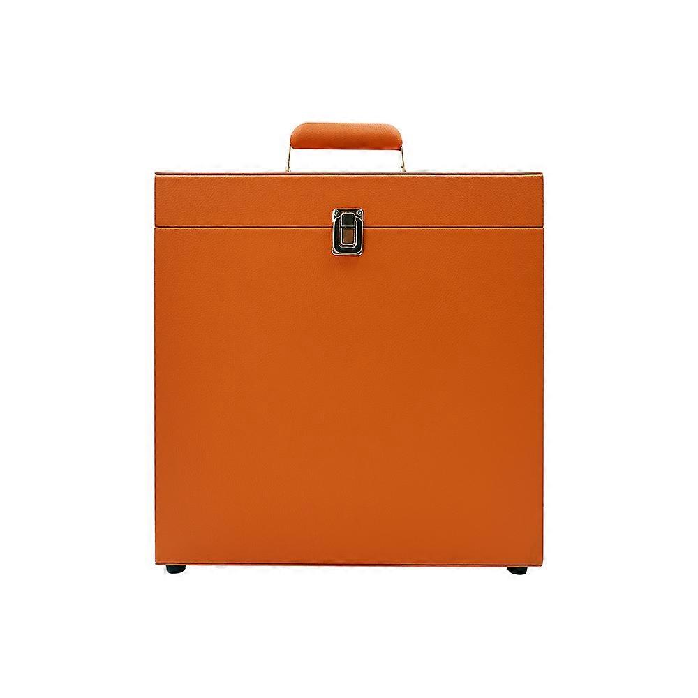 Vinyl Record Storage Box Portable Vinyl Record Storage and Carrying Case with Lids and Handle Dustproof Moisture-proof Fits All Standard Records 33 1