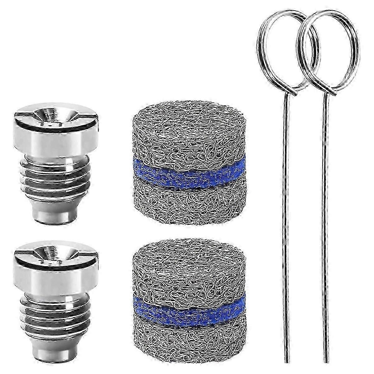 1.1mm Hole Foam Cannon Nozzle Kit for Foam Cannon Replacement Threaded Nozzle Tip and Mesh Filter with Cleaning Tool B