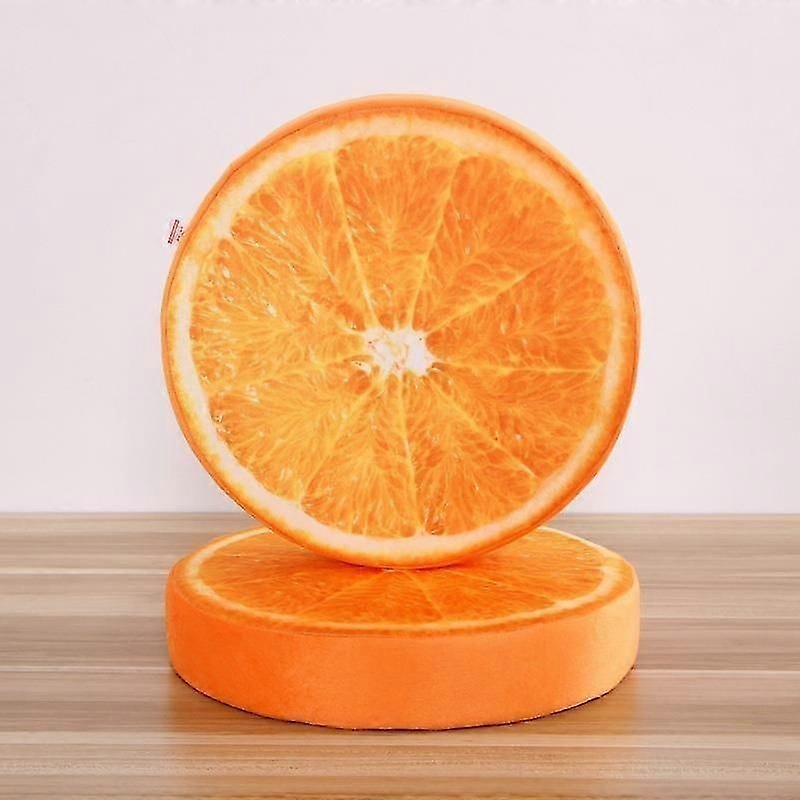 Simulation Fruit Sponge Coussin Orange 38 * 38cm Éponge Core