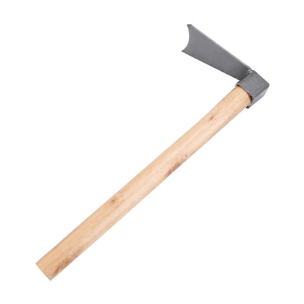 Hoes Garden Tool Metal Small Hoe with Long Wooden Handle for Garden Hoeing and Soil Cultivation Accessory