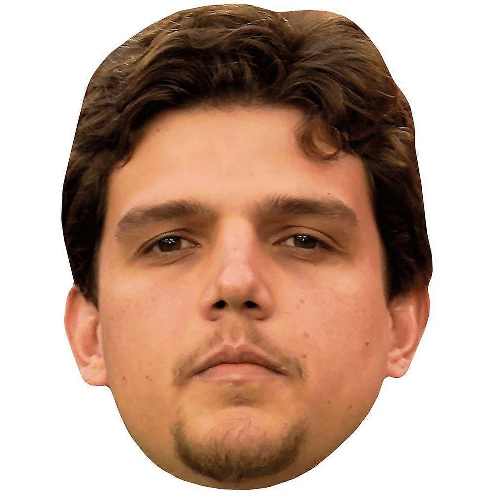 Will Campbell (Goatee) Celebrity Mask, Flat Card Face