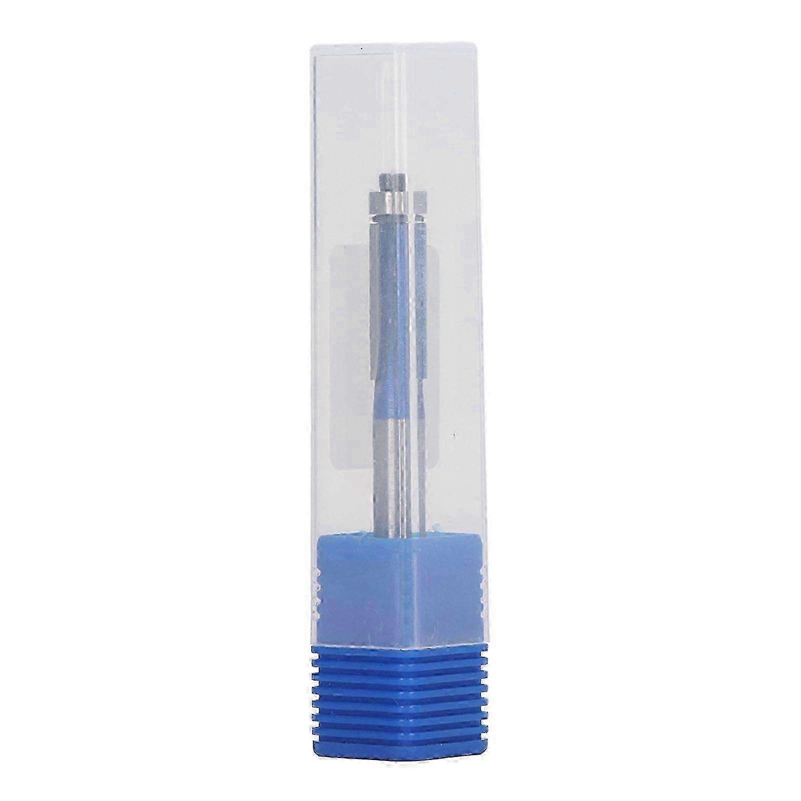 Flush Trim Router Bit 1/4in Shank Carbide Top Bearing Trimming Chamfering Woodworking Tool Flash Silver Blue