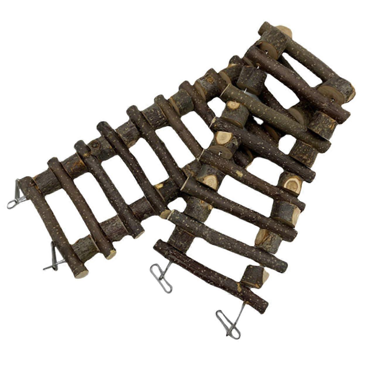 Guinea Pig Hamster Wooden Climbing Bridge Ladder For Small Animals Training And Play Mood And Health Enrichment