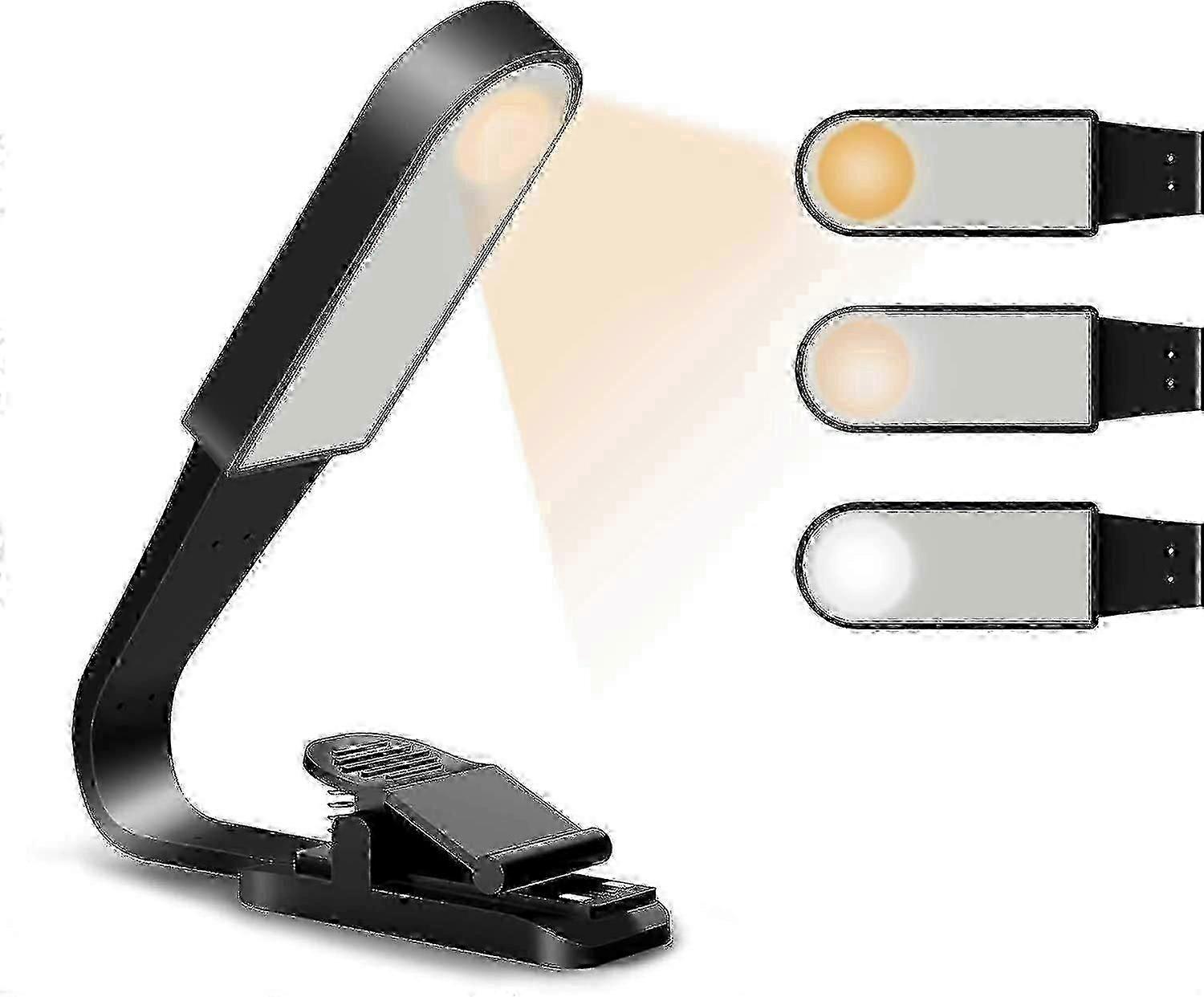 Reading Light, USB rechargeable reading light with touch sensor, with 3 adjustable brightness modes