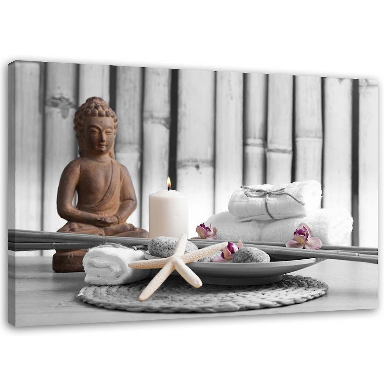 Impression sur toile, Buddha Zen Spa - 100x70