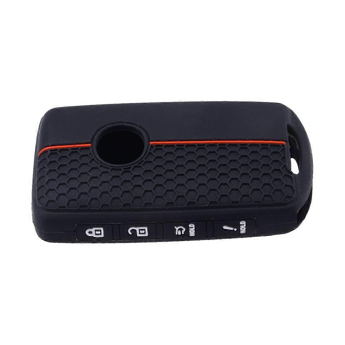 4 Buttons Silicone Remote Key Cover Fob Case Compatible with Mazda 3, 6, CX-30, CX-50, CX-60 - Durable Protection