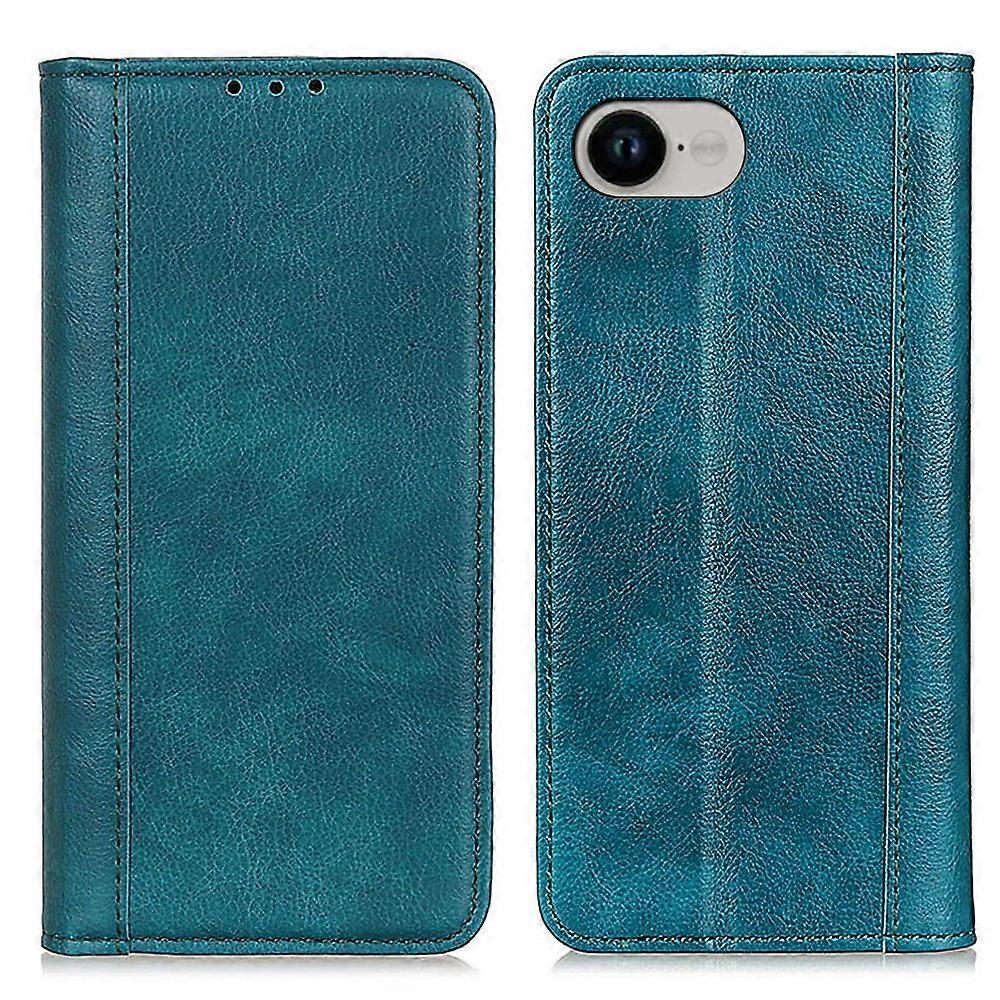 For iPhone 16e Stand Case Split Leather Litchi Texture Wallet Phone Cover