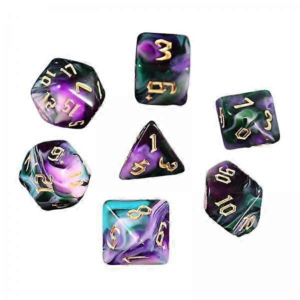 3x 7Pcs D4-d20 Dice Set for Tabletop Games, Multi Sided Polyhedral Dice for RPG