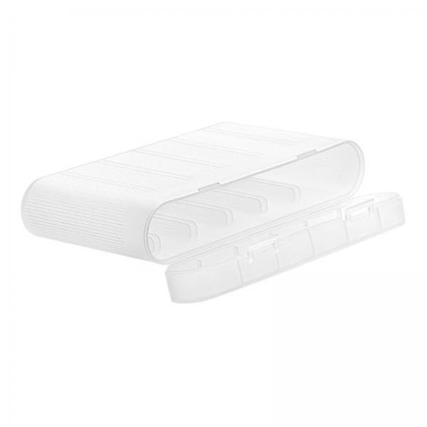 2x Battery Storage Case, Battery Handlebar, Outer Battery Container 6 Grids for