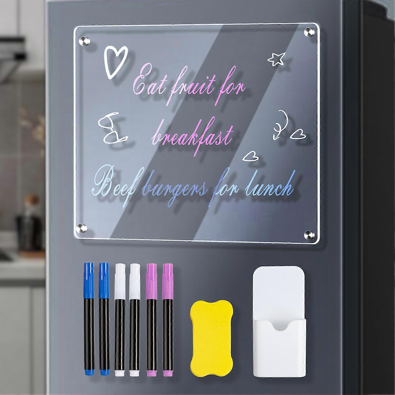 Clear Acrylic Magnetic Monthly and Weekly Planning Board for Fridge Calendar 40*30cm